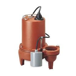 Liberty Pumps&reg; LE102A2 LE100 1-Phase Submersible Sewage Pump, 160 gpm, 2 in Flanged Outlet, 1 hp, 208 to 230 VAC, 60 Hz, 1725 rpm Motor