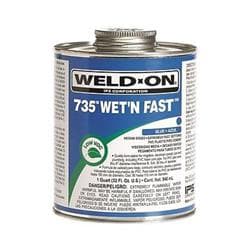 IPS Weld-On® 735 Wet & Fast Pvc Cement , 1 qt