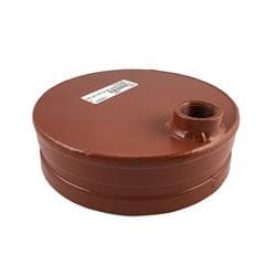 8 in Drain Cap W/ 1 in Eccentric Tap Sch 10