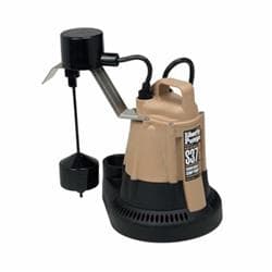 Liberty Pumps&reg; S37 S30 Submersible Sump Pump, 1-1/2 in NPT Outlet, 1/3 hp, 115 VAC, 60 Hz, 3450 rpm Motor