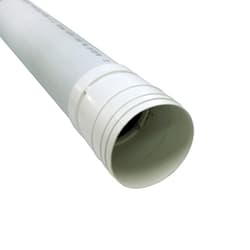 ADS® 04530010IN 3-Hole Pattern Perforated Bell End Drainage Pipe, 4 in Dia x 10 ft L
