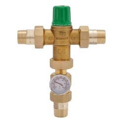 Taco® 5003-T3-G, Series 5000, Lead Free 3-Way Mixing Valve with Gauge, 3/4 in Nominal