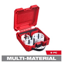 Milwaukee® HOLE DOZER™ 49-22-3077 Large Diameter Single End Hole Saw Kit, 9 Pieces