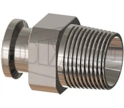 Dixon® T21MP-100PL BioPharm Clamp Adapter x Male NPT, 1 in Nominal
