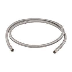 60 in Braided Ice Maker Connector, 1/4 x 1/4 in Compression