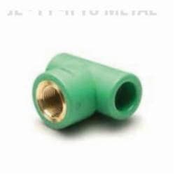 Aquatherm 1060020160 Green Pipe® Transition Tee, 1/2 in Nominal, Green, Fitting/Connector Type: Tee, FNPT