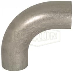 Dixon® B2S-G100U Unpolished 90� Weld Elbow with Tangent, 1 in Nominal