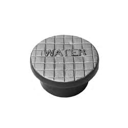 96-145 Cast Iron Valve Box “Mushroom” Lid 6 in Or 4 in Tile Size, 7.5 in Lid