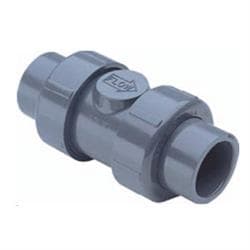 Spears® 4539-010 PVC Ball Check Valve, 1 in Nominal, 5-3/16 in Inlet to Outlet Length