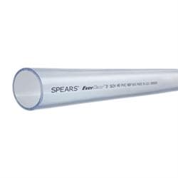 Spears® PL-015 SCH 40 PVC Pipe, 1-1/2 in Nominal