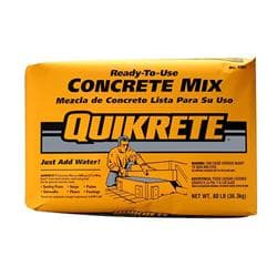 Quikrete 80 lb Bag, Ready Mix Concrete 1101-80