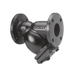 Keckley 4 in Cast Iron Style A7 Flanged Wye Strainer Gs