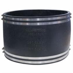 Fernco® 1001-1818 Standard Stock Coupling, 18 in Nominal Size, Clay x Clay