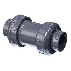 Spears® 4522-025 PVC Ball Check Valve, 2-1/2 in Nominal, 9-5/16 in Inlet to Outlet Length