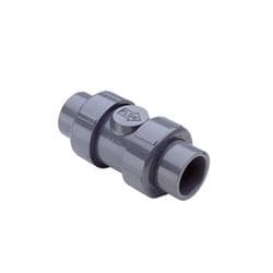 Spears® 4529-010 PVC Ball Check Valve, 1 in Nominal, 5-3/16 in Inlet to Outlet Length