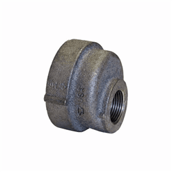 2 x 1 in Black Cast Iron Eccentric Coupling