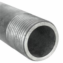 1-1/2 in x 21 ft Galvanized Schedule 10 Pipe Grooved