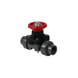 Spears® 2729-020 PVC Diaphragm Valve, 2 in Nominal, 9-1/2 in Inlet to Outlet Length