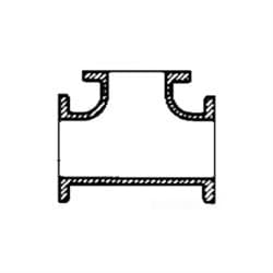 Import 3 in Ductile Iron Tee Flanged