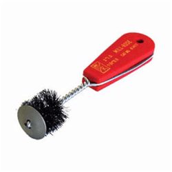 Cleanfit 61453 Hard-Head Plumbing Fitting Brush With Protective Galvanized End Plate, 1 in