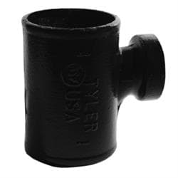 2 x 1-1/2 in No-Hub Tapped Sanitary Tee