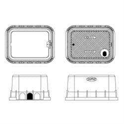 DFW1600X.12.1T DEEP METER BOX