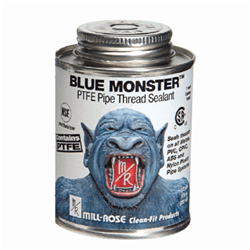 Blue Monster® 76011 Blue Industrial Grade Thread Sealant, 1/2 pt