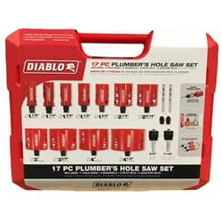 Diablo® DHS17SPL Bi-Metal Hole Saw Set for Plumbers (17-Piece)