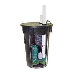 Zoeller® 912-0007 M264 Pump & 18 x 30 Sewage Ejector Pump And Basin
