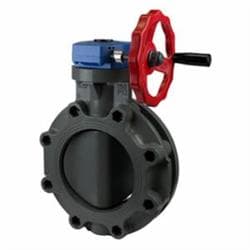 Spears® 722321-080 PVC Butterfly Valve, 8 in Nominal, 14-11/16 in Top to Inlet Center