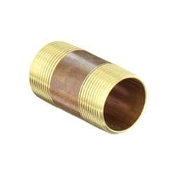 2-1/2 x 4 in Brass Nipple