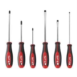 Milwaukee® Tool 48-22-2706 Demolition Screwdriver Set, Imperial, 6 Pieces, Forged Steel/Plastic/Rubber