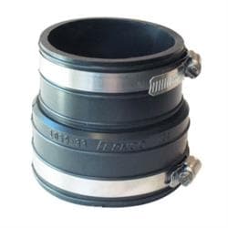Fernco® 1059-33 Flexible Pipe Coupling, 3 in Nominal Size, Plastic Socket x Plastic/Cast Iron