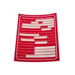 FPPI® 02-080-00 Hydraulic System Legend Identification Decal, 5 x 7 in
