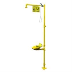 Bradley® S19314EW Halo Combination Eyewash and Drench Shower Unit