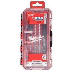 Milwaukee® Tool 48-20-8877 7 Piece SHOCKWAVE™ Impact Duty Carbide Multi-Material Drill Bit Concrete Screw Install Set