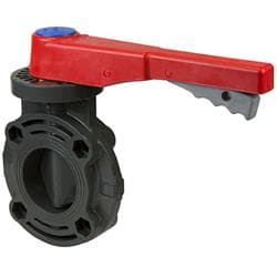 Spears® 722311-040 PVC Butterfly Valve, 4 in Nominal, 8-1/2 in Top to Inlet Center