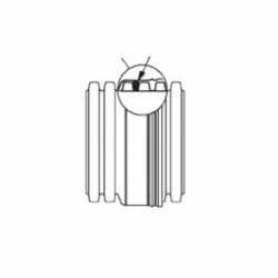ADS® 06650020IB N-12® Perforated Solid Water Tight Storm Drainage Pipe, 6 in Dia x 20 ft L