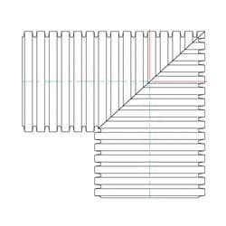 ADS® 0898AN31 90 deg Dual Wall Fabricated Soiltight Bend, 8 in Plain End