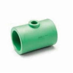 Aquatherm 0113534 Green Pipe® Pipe Reducing Tee, 1 x 1 x 1/2 in Nominal, Green, Tee Fitting/Connector, Socket Welded End Style