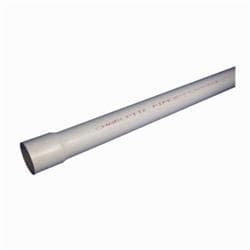 2-1/2 in x 20 ft Pvc Sch 40 Belled End Pipe
