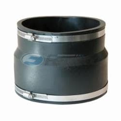 Fernco® 1002-10-8 Stock Coupling, 10 x 8 in Nominal Size, Clay x Cast Iron/C/Lead/Plastic/Steel