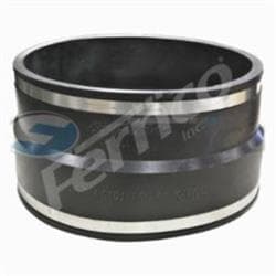 Fernco® 1051-1212 Flexible Pipe Coupling, 12 in Nominal Size, AC/Ductile Iron x Cast Iron/Plastic