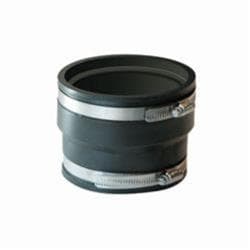 Fernco® 1070-43 Flex Stock Coupling, 4 x 3 in Nominal Size, ADS/Hancor Corrugated Polyethylene x Cast Iron/Plastic