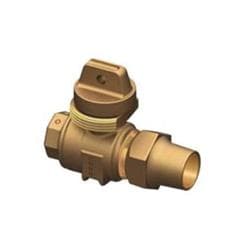 Ford B21-333M-NL Minneapolis Pattern Ball Valve Curb Stop, 3/4 in Nominal