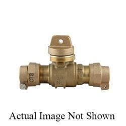 Ford B44-777M-NL Minneapolis Pattern Ball Valve Curb Stop, 2 in Nominal