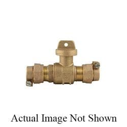 Ford B47-233W-NL Ball Valve Curb Stop, 5/8 in Nominal