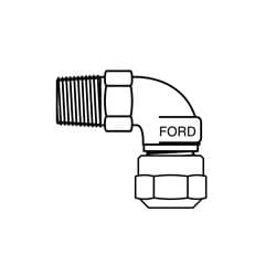 Ford L84-33-Q-NL Elbow Coupling, 3/4 in Nominal