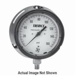Trerice 450LFB4502LA100 4.5 in 450LFB GAUGE 0-100PSI 1/4 NPT LM BRS