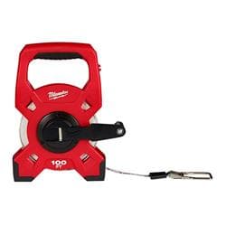 Milwaukee® Tool 48-22-5301 Long Measuring Tape, 100 ft L x 1/2 in W Blade, Fiberglass Blade